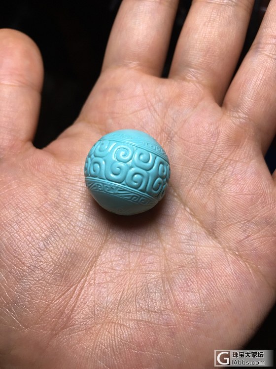 石虫大师精工回纹珠_串珠松石雕刻