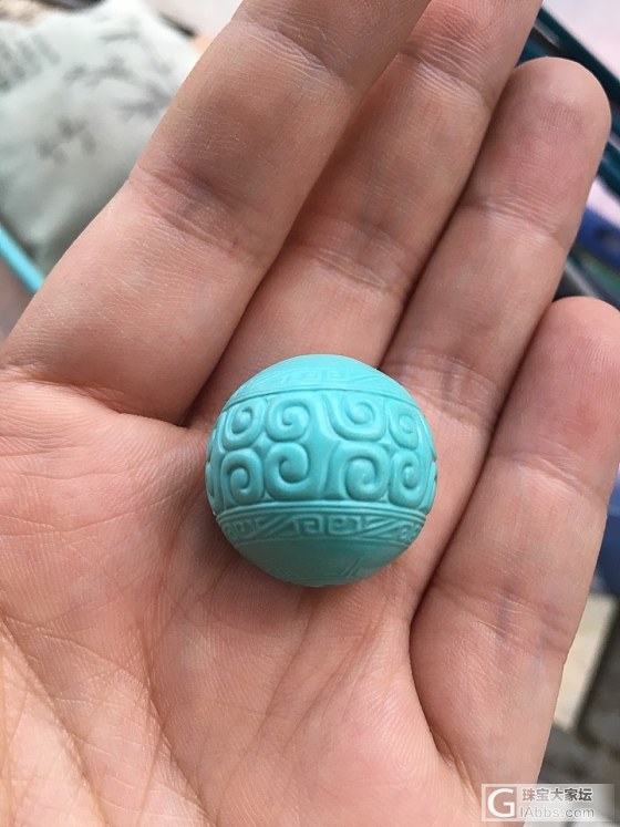 石虫大师精工回纹珠_串珠松石雕刻