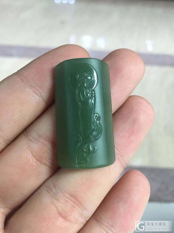 今天收的2个小鸭蛋青悟道_玉髓玛瑙