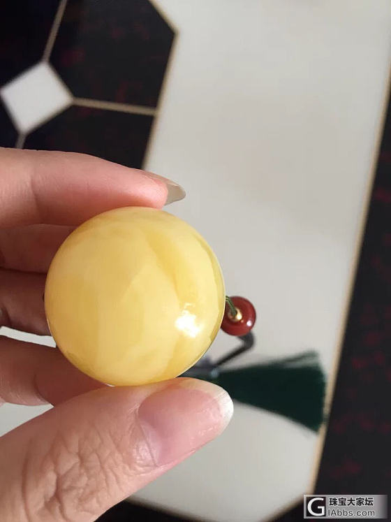 特价处理一个有裂的大珠珠毛衣链_毛衣链蜜蜡