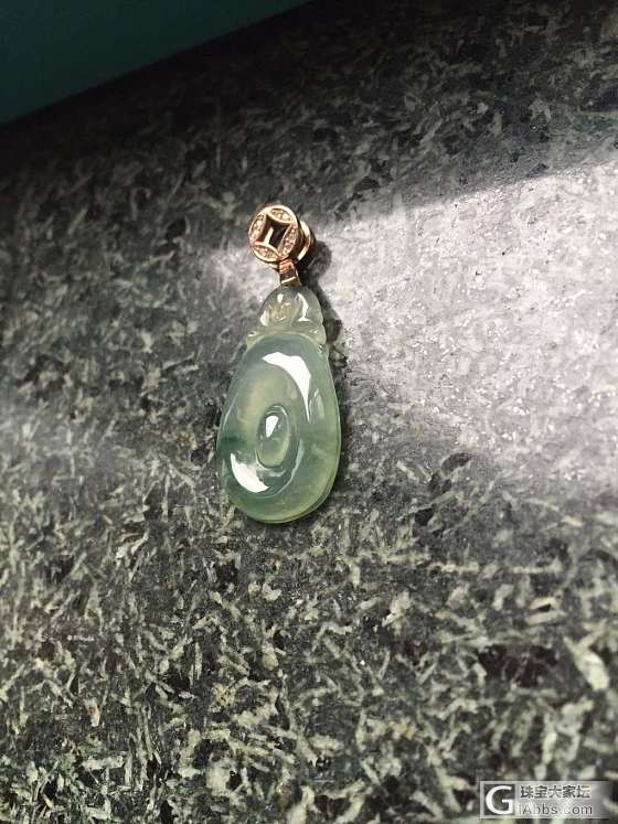 冰种蓝花翡翠_吊坠翡翠