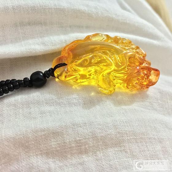 净水级缅甸金珀白菜雕件_金珀