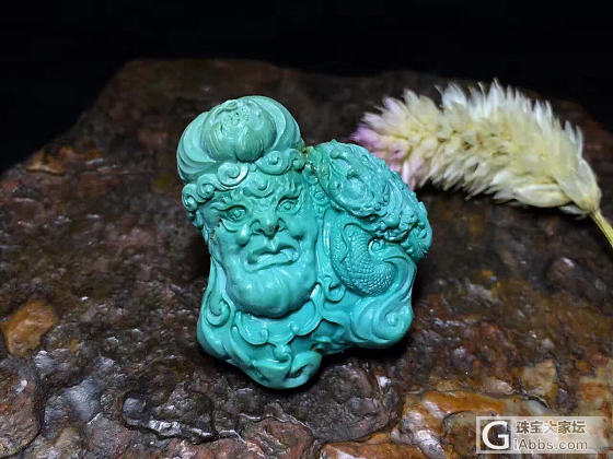 原矿松石精品雕件_松石