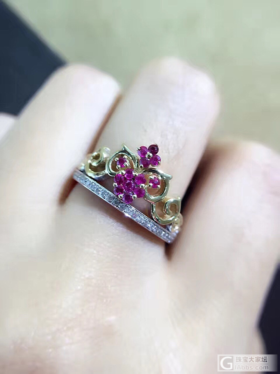 红宝👑戒指，9k金➕钻，市场推广，活动成本价出，可以免费更改戒圈，免费刻字，如果..._红宝石