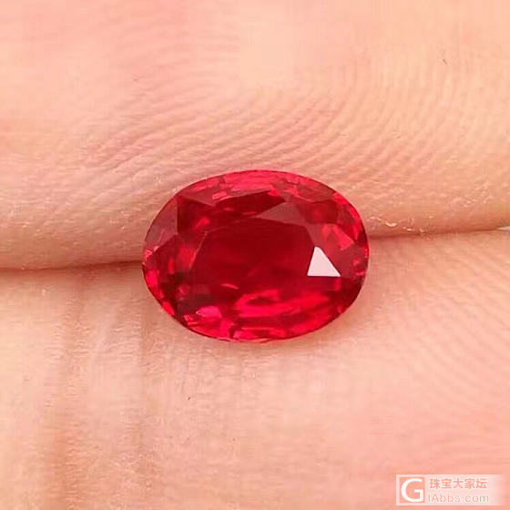 1.05ct 无烧鸽血红宝石 GIC证书 小精品一粒，喜欢的亲爱的们来交流。有宝..._红宝石