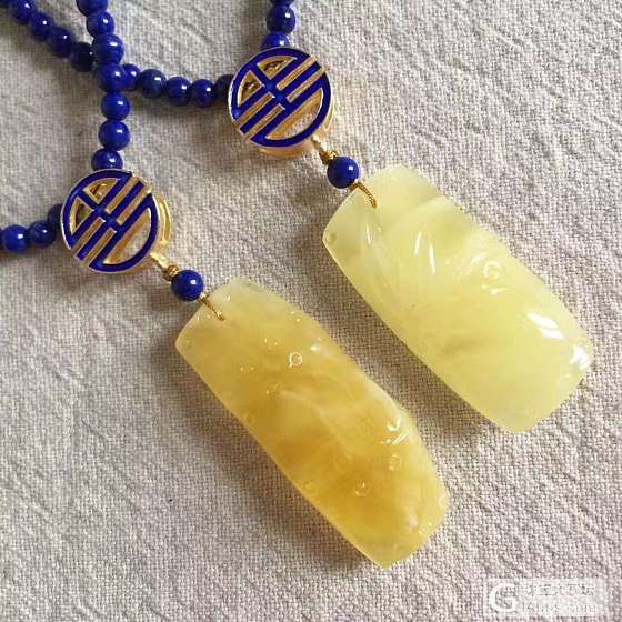 帮忙看看这两条哪个好看可以入？_青金石琥珀蜜蜡