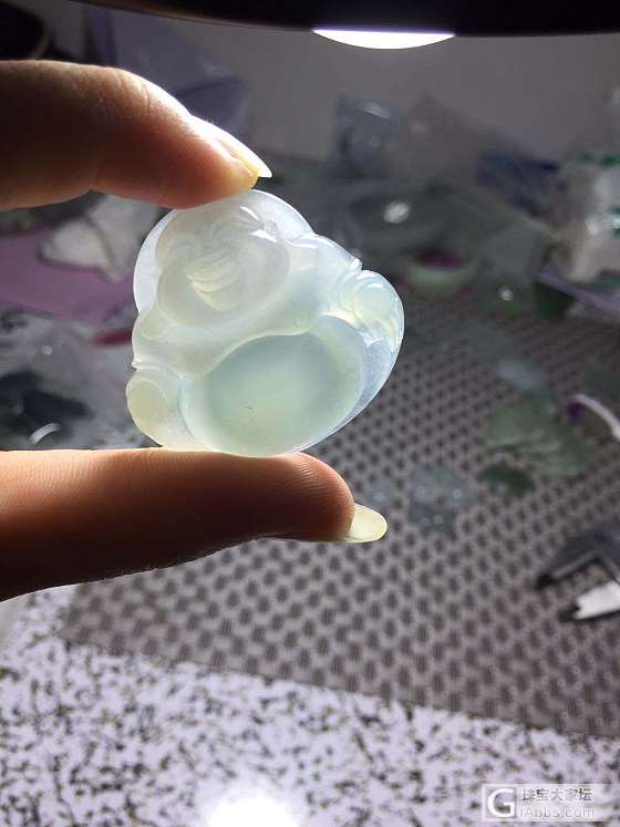 最近买的料子都做成佛公了_翡翠