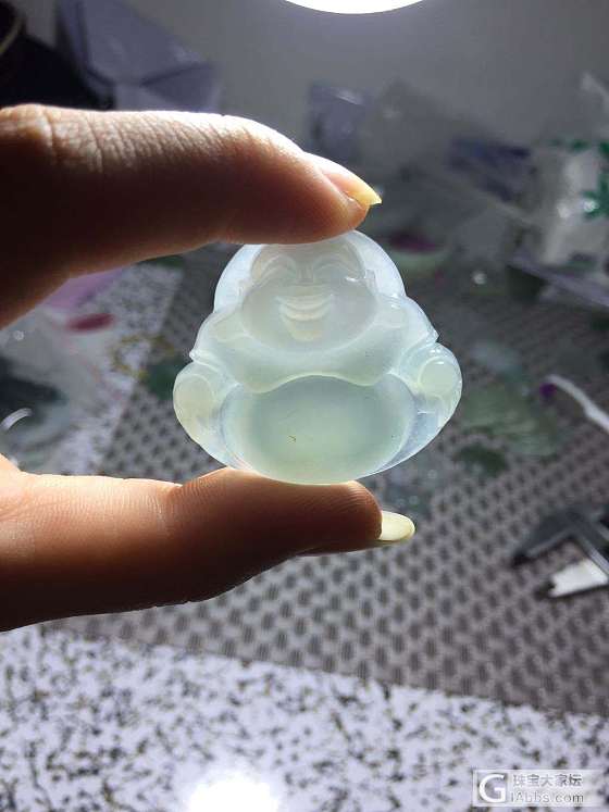 最近买的料子都做成佛公了_翡翠