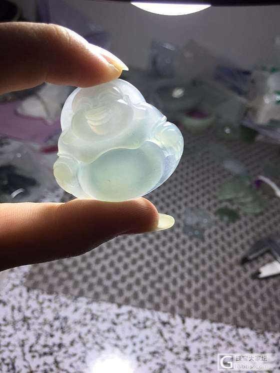 最近买的料子都做成佛公了_翡翠