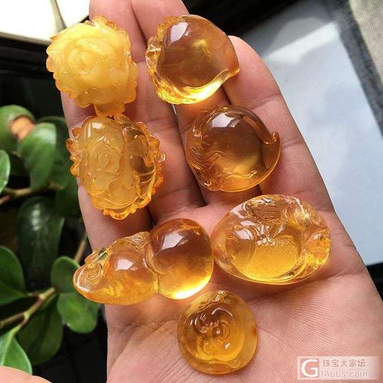 一批精致蜜蜡小吊坠 水滴 方牌 雕刻件【清仓特价蜜蜡】_吊坠琥珀蜜蜡