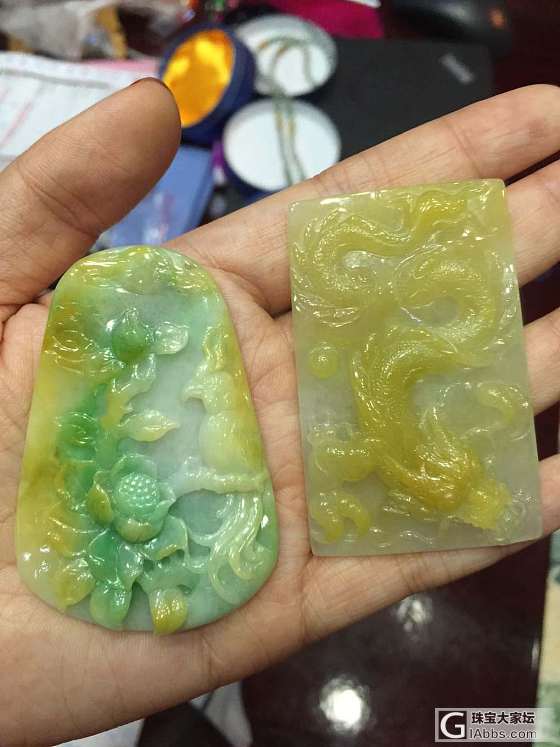 花开富贵和龙牌_翡翠