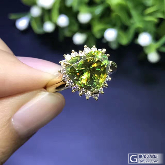 火彩最好的榍石_榍石戒指