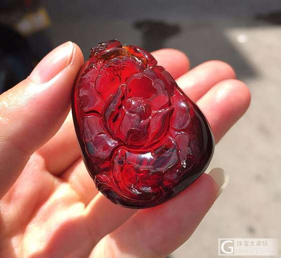 血珀净水花开富贵_血珀