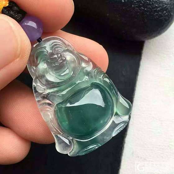 三个佛佛，一站两坐_挂件翡翠