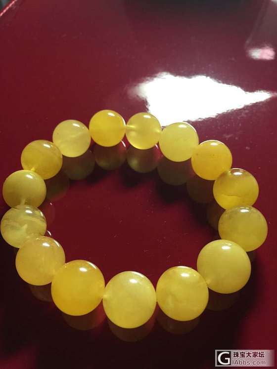 这串蜜蜡3840我买贵了吗？求鉴定啊！大神快来大神快来_蜜蜡珠串