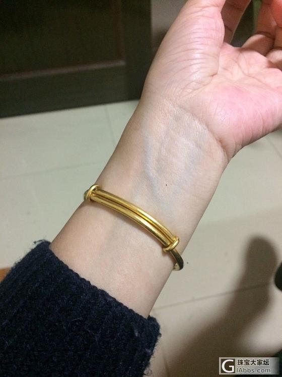 来来来，让我的金抽拉露个脸_手镯金