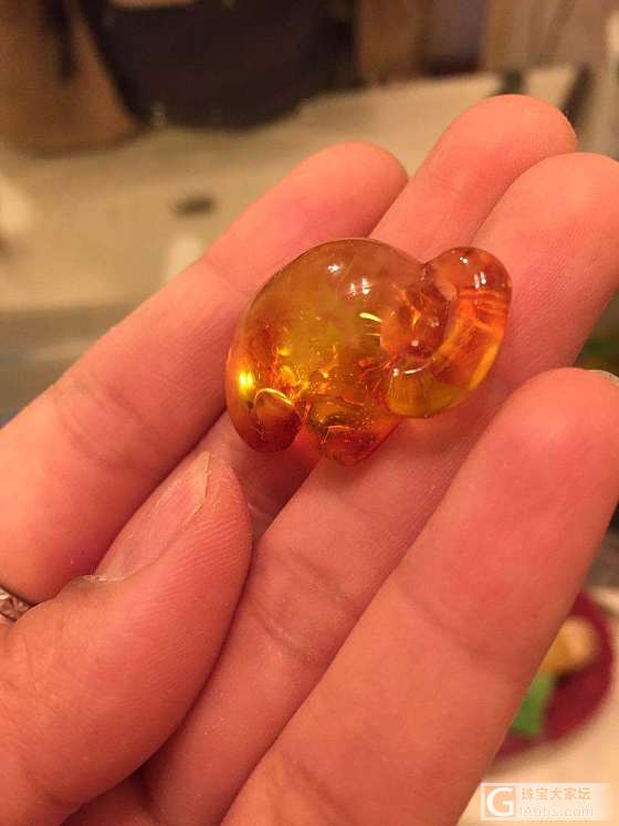 半立体象_蜜蜡打磨