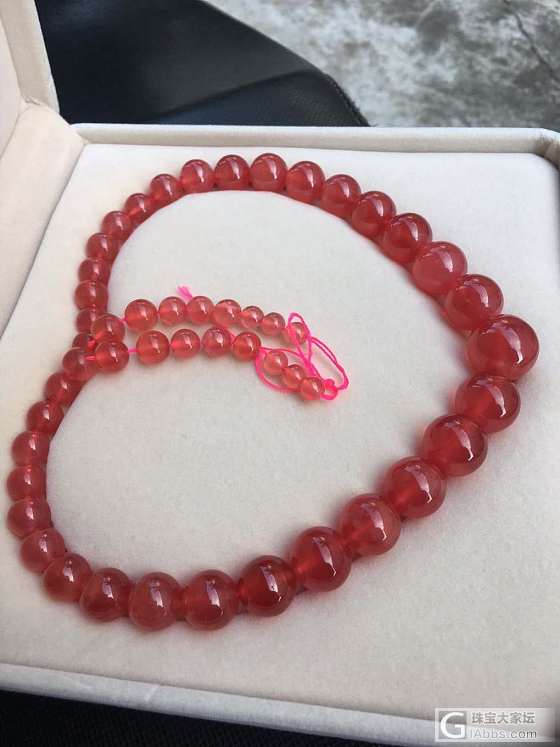 超美物，红纹石。_珠串红纹石