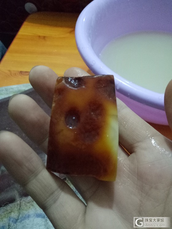 第一次买的原石打磨_牌子蜜蜡