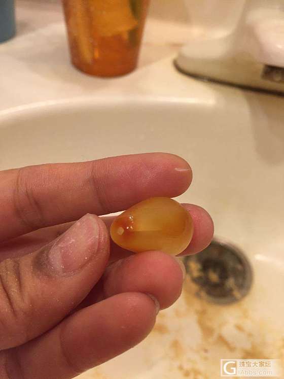 裂了，只能改想法_琥珀蜜蜡打磨