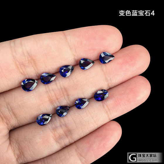 斯里兰卡变色蓝宝石_刻面宝石蓝宝石