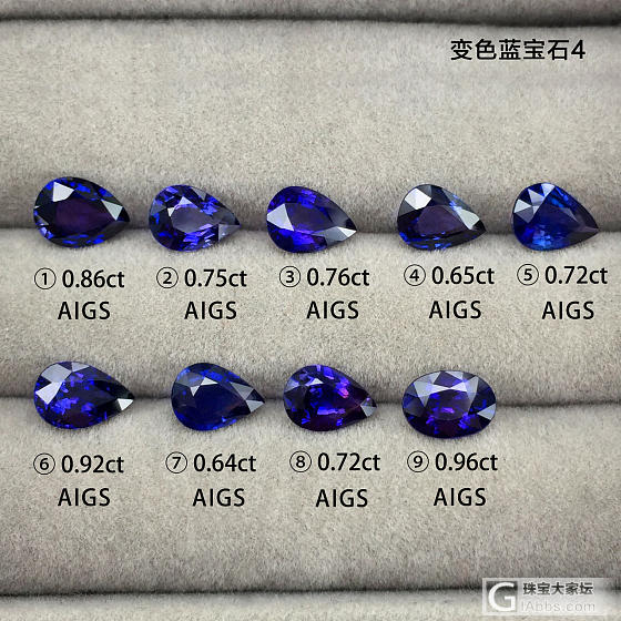斯里兰卡变色蓝宝石_刻面宝石蓝宝石
