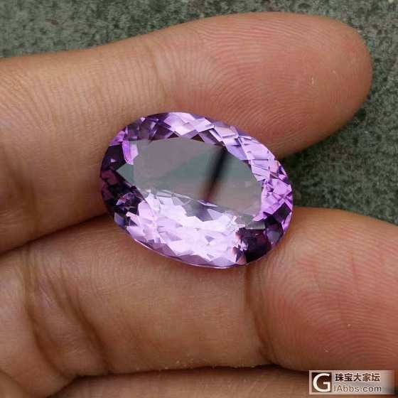 天然紫水晶 尺码 15x19.7mm 重量 14.20克拉250一粒_刻面宝石紫水晶