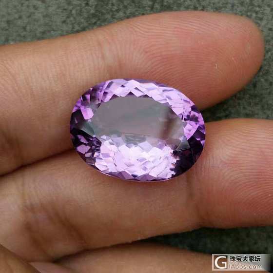 天然紫水晶 尺码 15x19.7mm 重量 14.20克拉250一粒_刻面宝石紫水晶