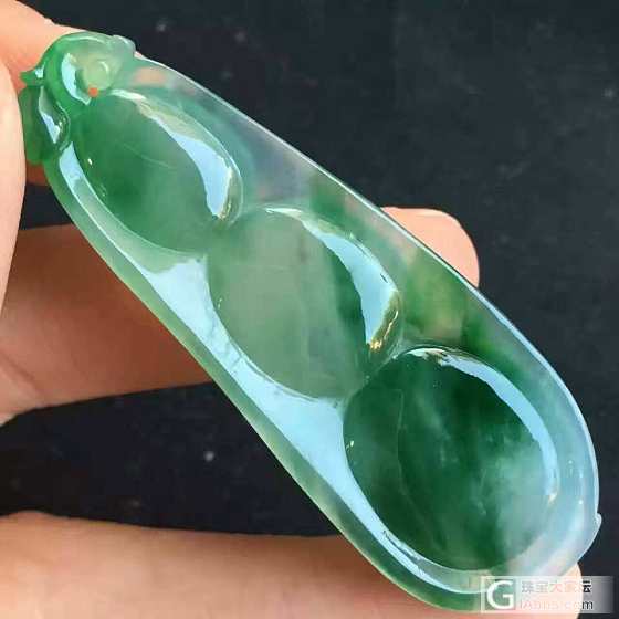 阳绿福豆_挂件翡翠