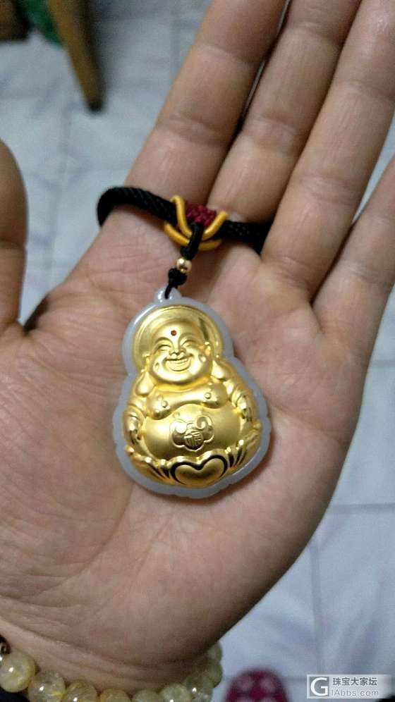 金镶碧玉，爱不释手，_吊坠和田玉