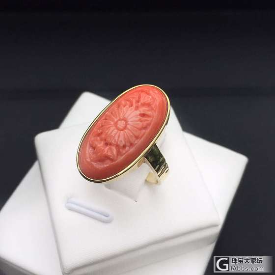 18k莫莫雕花戒指_戒指