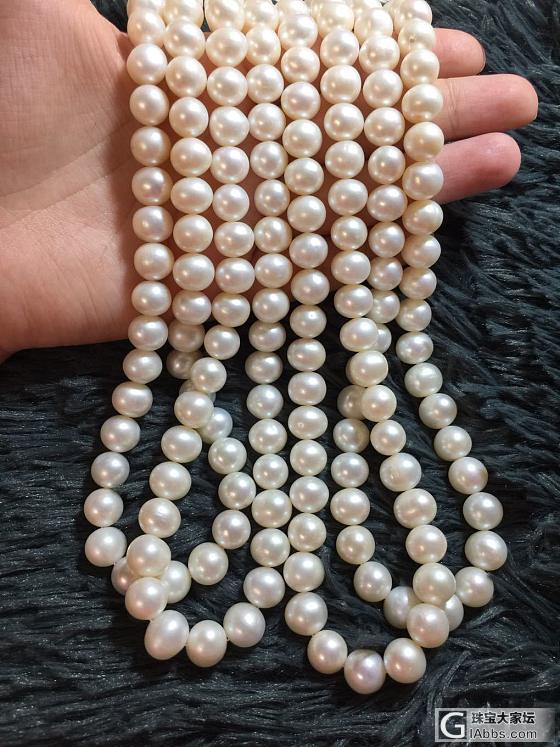 大白淡水珍珠项链200元_珍珠