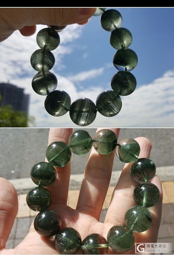 金沙千層綠幽靈 求估價_珠串幽灵晶
