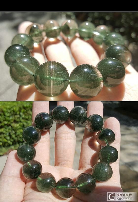 金沙千層綠幽靈 求估價_珠串幽灵晶
