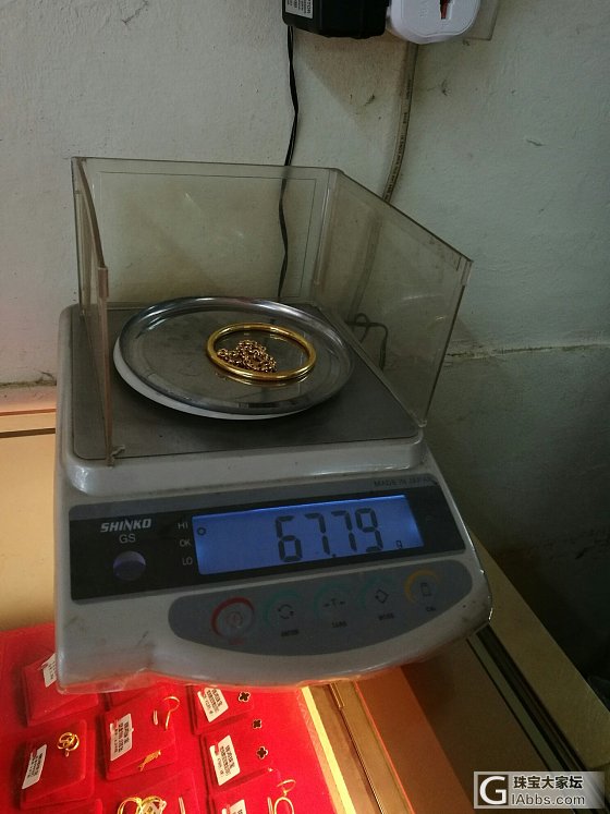 周师傅打的金胖。。。_手镯金