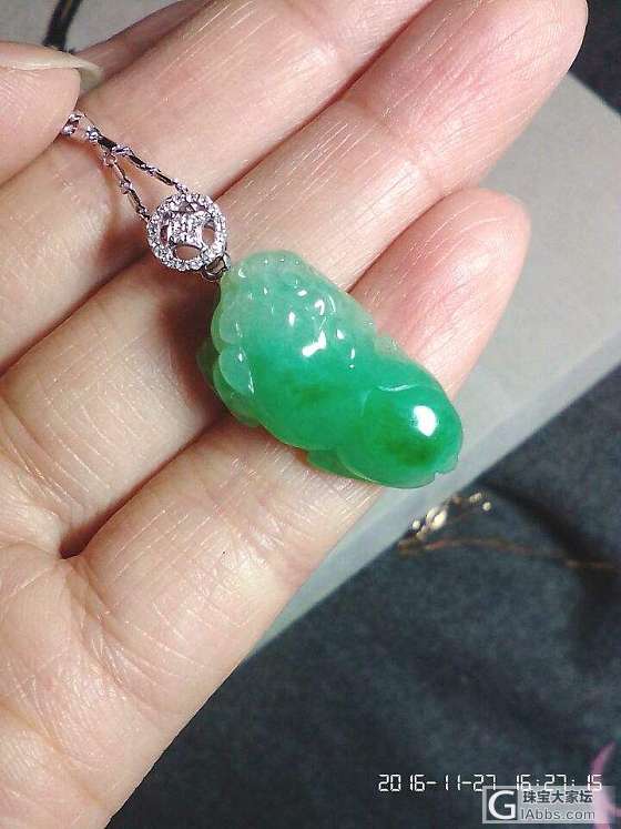 翡翠篇~~~就差一个镯子_蛋面吊坠翡翠