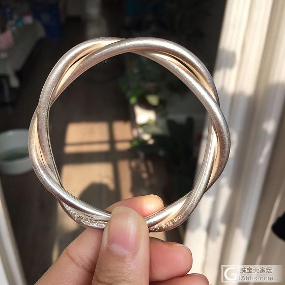 松麻上手满百天_手镯银
