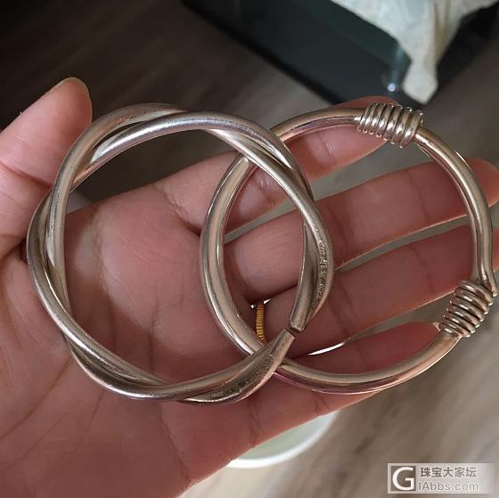 松麻上手满百天_手镯银