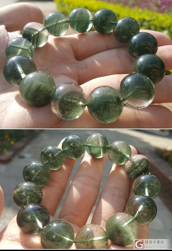 金沙千層綠幽靈 求估價_珠串幽灵晶