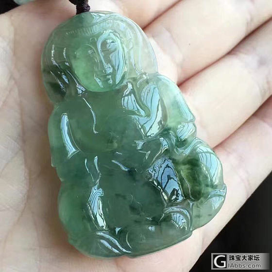 这块观音值得入手吗？_挂件翡翠