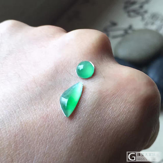 就是喜欢这种小清新_戒面翡翠