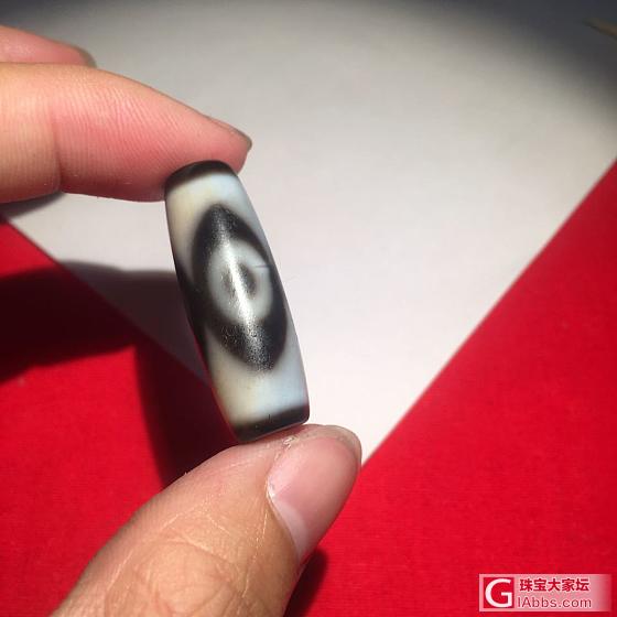 自玩三眼天珠一枚_天珠