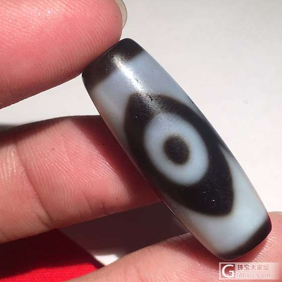 自玩三眼天珠一枚_天珠