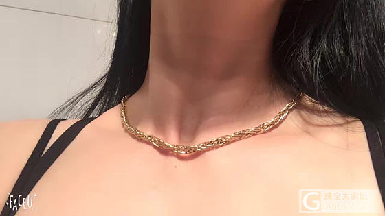 意大利手工制作，AU750。_K金项链