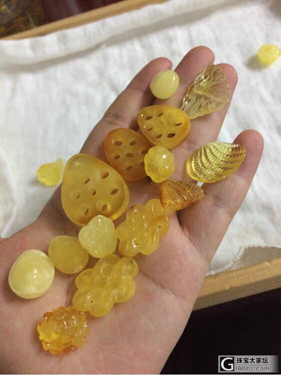 一波琥珀蜜蜡精工小件，萌萌哒！_琥珀蜜蜡