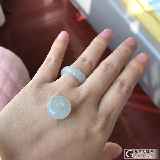 出一个14圈口的指环戒指，带平安扣.._平安扣戒指翡翠