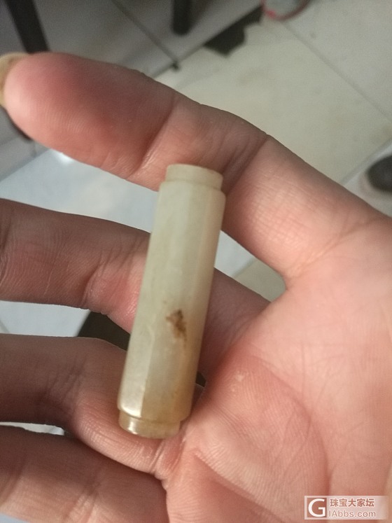 老和田玉素管_白玉