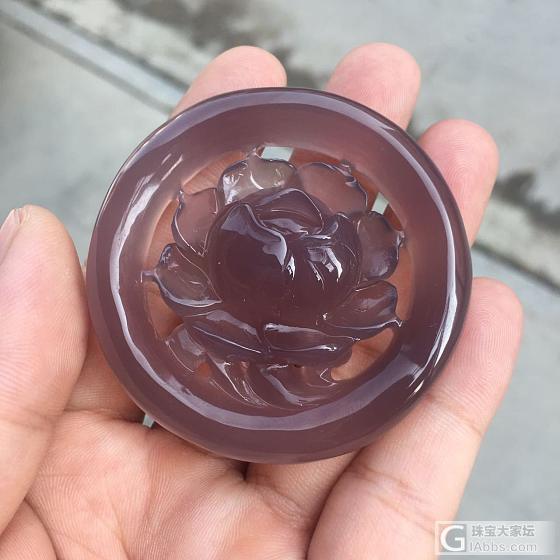 巴西帝王紫雕花手镯_挂件玉髓