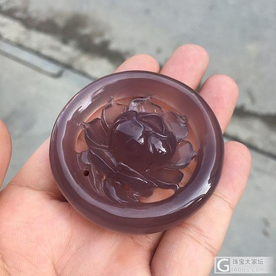 巴西帝王紫雕花手镯_挂件玉髓
