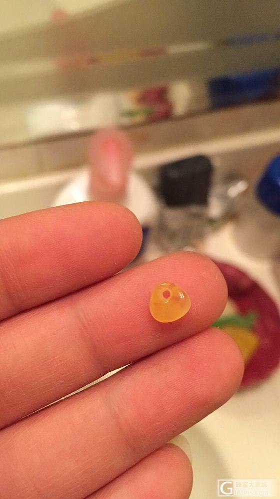 想出桶珠的，可惜有内裂！切了些小玩意儿_琥珀蜜蜡打磨